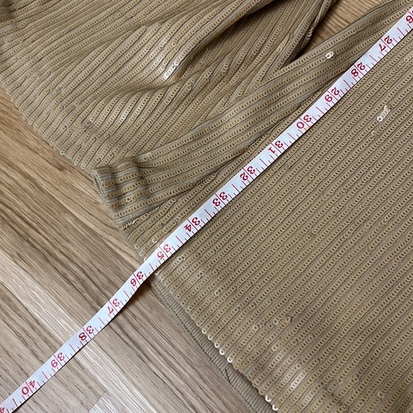 SET NWT RETROFETE Julien Sequin Knit Pant and Vaani Bra set in nude - Picture 16 of 16